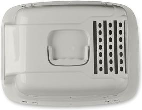 img 1 attached to CP6 Large Enclosed Cat Litter Box with Hood, Pearl - Van Ness Pets Odor Control