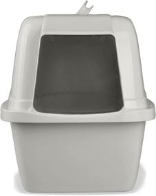 img 3 attached to CP6 Large Enclosed Cat Litter Box with Hood, Pearl - Van Ness Pets Odor Control