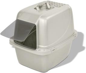 img 4 attached to CP6 Large Enclosed Cat Litter Box with Hood, Pearl - Van Ness Pets Odor Control