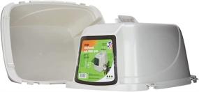 img 2 attached to CP6 Large Enclosed Cat Litter Box with Hood, Pearl - Van Ness Pets Odor Control