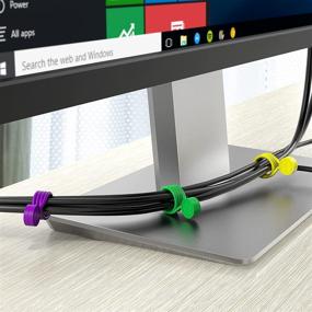 img 1 attached to 🔌 Atree Reusable Silicone Magnetic Cable Ties - Organize Cables, Hang & Hold Stuff (10 Colors - 20 Pack)