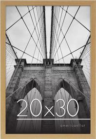 img 4 attached to Enhance Your Wall Décor With Americanflat'S 20X30 Pine Poster Frame - Vertical And Horizontal Formats, Polished Plexiglass, And Hanging Hardware Included!