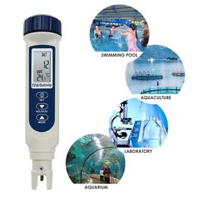 img 1 attached to Portable Digital High Accuracy 3-In-1 (TDS/Salinity/Temperature) Water Quality Meter