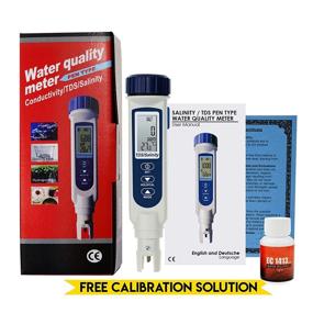 img 3 attached to Portable Digital High Accuracy 3-In-1 (TDS/Salinity/Temperature) Water Quality Meter