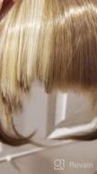 картинка 1 прикреплена к отзыву Upgrade Your Hairstyle With LEEONS Synthetic Hair Extension Bangs In Light Brown Shade (12H22#) – One Piece, 6" Short Straight Hairpiece For Women от Kartik Starks