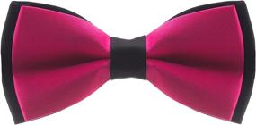 img 3 attached to 🎩 Men's Accessories - Bowtie in White with Black Trim, Ideal for Ties, Cummerbunds & Pocket Squares