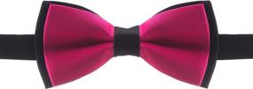 img 2 attached to 🎩 Men's Accessories - Bowtie in White with Black Trim, Ideal for Ties, Cummerbunds & Pocket Squares