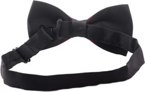 img 1 attached to 🎩 Men's Accessories - Bowtie in White with Black Trim, Ideal for Ties, Cummerbunds & Pocket Squares