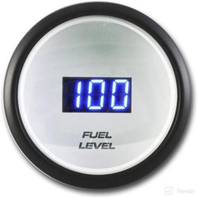 img 4 attached to 🔧 Enhanced SEO: MOTOR METER RACING 2" Electronic Digital Fuel Gauge - Blue LED Display, Dimmer, Waterproof, Pin-Style Installation