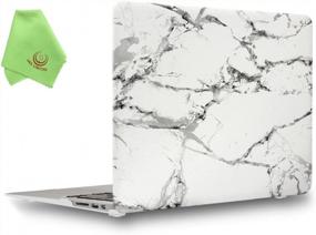 img 4 attached to 💎 UESWILL MacBook Air 11 inch Case Cover | A1370 A1465 | Glossy Clear Hard Shell | Crystal Clear Design