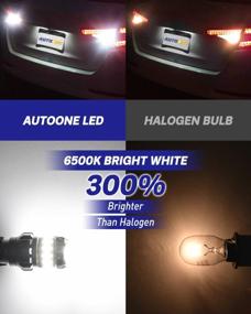 img 1 attached to Upgrade Your Vehicle'S Reverse Lights With AUTOONE 912 921 LED Bulbs - 300% Brighter And Error-Free, Pack Of 2