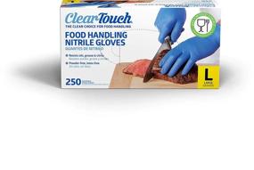 img 2 attached to 🧤 Large-Latex-Free Medline Clear-Touch Food Handling Nitrile Gloves: 500 Count