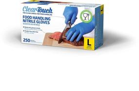 img 1 attached to 🧤 Large-Latex-Free Medline Clear-Touch Food Handling Nitrile Gloves: 500 Count