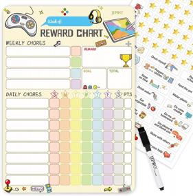 img 4 attached to Magnetic Chore Chart With Video Game Rewards For Kids' Behavior And Responsibility At Home