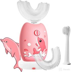 img 4 attached to Зубная щетка Ультразвуковые водонепроницаемые зубные щетки Dolphin Pink