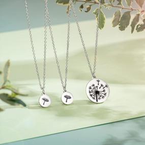 img 2 attached to Unique Mother-Daughter Matching Dandelion Necklace Set: Perfect Gift For Mom And Daughter On Birthdays, Christmas & More!