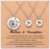 уникальный комплект ожерелья с одуванчиком для мамы и дочки: идеальный подарок для мамы и дочки на дни рождения, рождество и другие праздники! логотип
