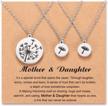 unique mother-daughter matching dandelion necklace set: perfect gift for mom and daughter on birthdays, christmas & more! logo