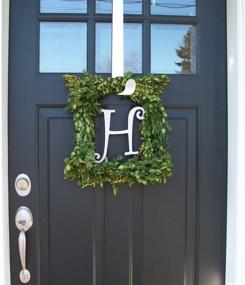 img 1 attached to AnapoliZ Wreath Hooks Door Hanger For Bathroom Bedroom, Coats, Towels Metal Home Display Holiday Front Door Special Elegant Unique Design Premium Sturdy Metal (2 Piece, White)