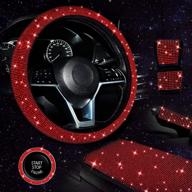 accessories rhinestone steering universal handbrake interior accessories logo