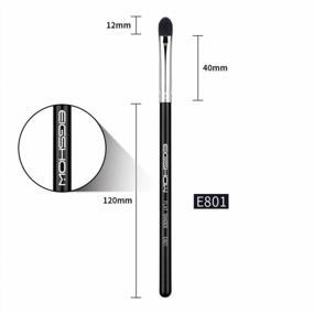 img 2 attached to EIGSHOW-Pro Short Shader Eye Makeup Brush с густой натуральной щетиной для идеально упакованного нанесения теней для век