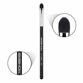 img 3 attached to EIGSHOW-Pro Short Shader Eye Makeup Brush With Dense Natural Bristles For Perfectly Packed Eyeshadow Application