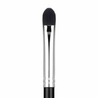eigshow-pro short shader eye makeup brush with dense natural bristles for perfectly packed eyeshadow application logo