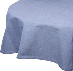 img 4 attached to Blue Chambray Round Tablecloth - 70 Inch Diameter By Yourtablecloth