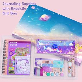 img 2 attached to Create Your Own Stylish Journal With Scientoy DIY Journal Kit For Tween Girls - Perfect Arts & Crafts Gifts With Stationery Supplies For Ages 8-12!