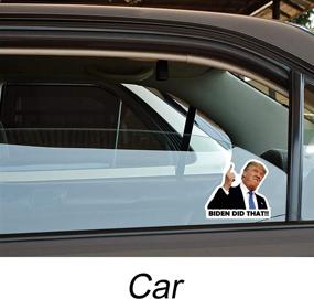 img 2 attached to 👍 100Pcs Biden Did That Sticker Decal: Hilarious Trump vs. Joe Biden Bumper Decals for Cars, Laptops, Motorcycles, and More!