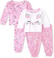 👶 baby toddler girls cat floral snug fit cotton pajamas 2-pack - the children's place logo