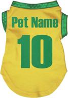 petitebella personalized brazil national theme puppy dog shirt, medium size logo
