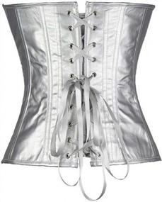 img 2 attached to Vintage Stripe Waist Cincher Corset Vest For Women | Underbust Bodyshaper In Plus Sizes