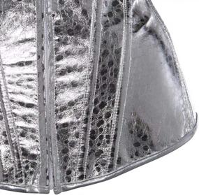 img 1 attached to Vintage Stripe Waist Cincher Corset Vest For Women | Underbust Bodyshaper In Plus Sizes