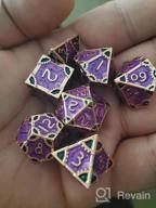 img 1 attached to Black Metal D&D Dice Set - 7 Polyhedral Dragon D N D Dice For Dungeons And Dragons, Role Playing Dice By UDIXI (12-Sided) review by Marvin Breezy
