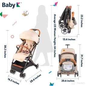 img 1 attached to 👶 BABY K Lightweight Stroller - Travel-Friendly Compact Folding Stroller - Airplane Stroller with Adjustable Recline & Easy One-Hand Fold for Infants & Toddlers 3-36 Months