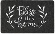 welcome guests to your home with sohome durable natural rubber door mat - 18"x48", non-slip, ultra absorbent & easy clean! logo
