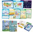 discover the world educational bundle: set of 8 explorer wall posters, 90-card explorer flashcards, and 96-card travel scavenger hunt game – ideal for kids from toddlers to teens logo