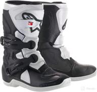 alpinestars youth tech boots black white k11 logo