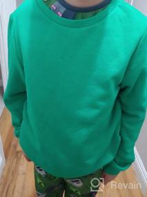 img 3 attached to 👕 UNACOO Brushed Fleece Crewneck Sweatshirts: Boys' Clothing and Trendy Hoodies & Sweatshirts