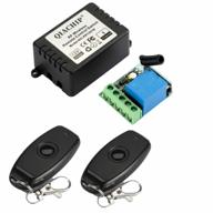 🔌 wireless rf relay remote control switch, qiachip 12v 1ch 433mhz momentary light transmitter with receiver (1 relay) логотип
