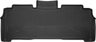 husky liners x-act contour series, 2nd seat floor liner - black, 52371, compatible with 2017-2019 chrysler pacifica, 2020-2021 chrysler voyager, 1 piece logo