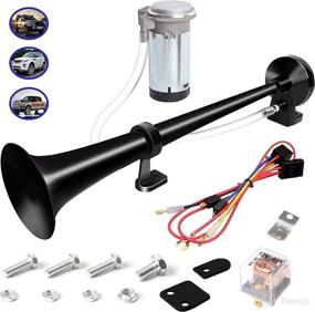 img 4 attached to Carfka Air Train Horn Kit For Truck Car With Air Compressor