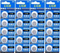 high-capacity licb cr1616 lithium coin batteries - 20-pack button cell batteries for long-lasting power logo