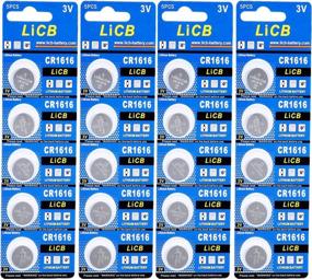 img 4 attached to Литиевые батарейки LiCB CR1616 большой емкости — 20 шт. батарейки-таблетки для долговременной работы