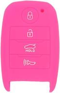 🌹 segaden silicone cover protector case sleeve compatible with kia 4 button smart remote key fob cv4150 rose - enhanced seo логотип