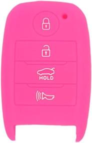 img 3 attached to 🌹 SEGADEN Silicone Cover Protector Case Sleeve Compatible with KIA 4 Button Smart Remote Key Fob CV4150 Rose - Enhanced SEO