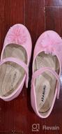 img 1 attached to 💃 Sparkle on Stage with ADAMUMU Toddler Ballet Flower Glitter Girls' Shoes review by Shah Moser
