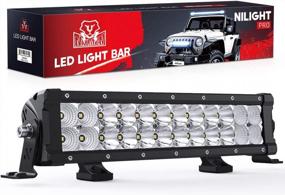 img 4 attached to Powerful Offroad LED Driving Light With 5 Year Warranty - Nilight 13.5 Inch 120W Flood Spot Combo Beam