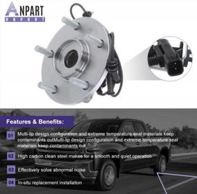 img 1 attached to 2 PCS ANPART 513273 Front Wheel Axle Bearing And Hub Assembly For 2008-2014 Chrysler Town & Country, Dodge Grand Caravan